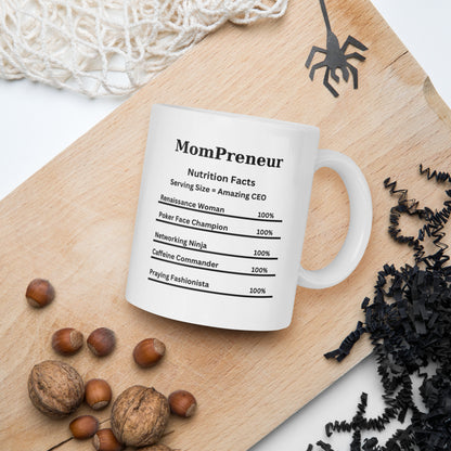 MOMPreneur White glossy mug-Aviana Legacy Collections